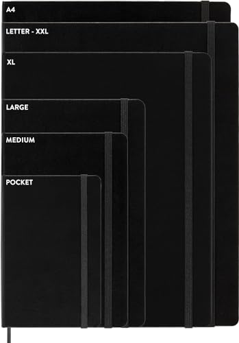 Moleskine Weekly Planner 2024-2025, Agenda Settimanale 18 Mesi 2025 Con Spazio Per Note, Con Copertina Morbida e Chiusura Elastica, Formato XL 19 x 25 cm, Colore Nero