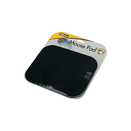 Fellowes Tappetino Mouse Soft in Blister, Durevole e Facile da Pulire, Superficie Antiscivolo, Mouse Pad Nero