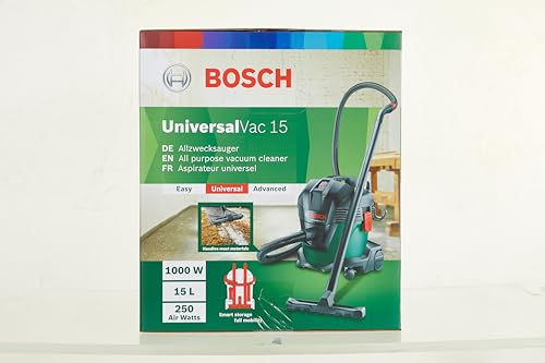 Aspirapolvere Da Officina Bosch - Universalvac 15 (fornito Con Set Di Accessori)