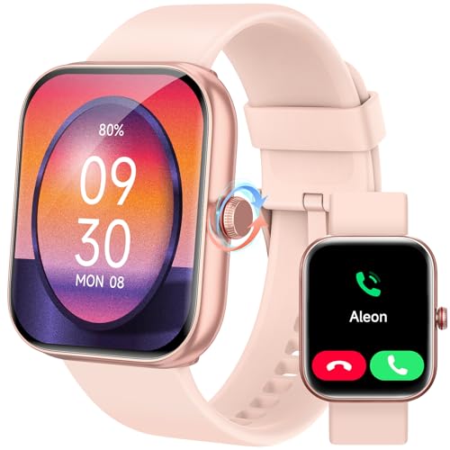 Orologio Smartwatch Donna- 1.91" Smartwatch con Chiamata Bluetooth Alexa, 24H Sonno Cardiofrequenzimetro Spo2, 120 Modalità Sport, Impermeabile IP68 Sportivo Digitale Contapassi Donna per Android iOS