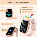 Orologio Smartwatch Donna- 1.91" Smartwatch con Chiamata Bluetooth Alexa, 24H Sonno Cardiofrequenzimetro Spo2, 120 Modalità Sport, Impermeabile IP68 Sportivo Digitale Contapassi Donna per Android iOS