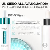 L’Oréal Paris Siero Anti-Macchie, Per Tutti i Tipi di Pelle, Macchie Attenuate e Incarnato Uniforme, Con Niacinamine e Acido Amminosolfonico, Bright Reveal, 50 ml