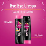 Sunsilk, Shampoo Bye Bye Crespo, Shampoo per Capelli Crespi, Dona Capelli Morbidi, Visibilmente Sani e Luminosi, Formula Active Fusion Arricchita con Olio di Macadamia, Elastina e Biotina, 250 ml