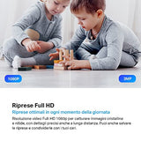 TP-Link Telecamera Wi-Fi Interno 2K(3MP), Videocamera sorveglianza, Visione Notturna, Notifiche in Tempo Reale, Storage su Cloud, MicroSD fino a 256GB, Funziona con Alexa e Google Assistant Tapo C210