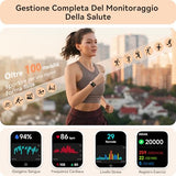 Orologio Smartwatch Donna- 1.91" Smartwatch con Chiamata Bluetooth Alexa, 24H Sonno Cardiofrequenzimetro Spo2, 120 Modalità Sport, Impermeabile IP68 Sportivo Digitale Contapassi Donna per Android iOS