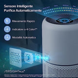 LEVOIT Smart Purificatore d'Aria per Allergie e PM2.5, Filtro HEPA, Guarda Qualità dell'Aria, Contro 99,97% dei Acari Polveri Pollini Odori Muffe, CADR 240m³/h, 50m², 22dB Modalità di Sonno&Auto