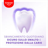 Colgate Dentifricio Sbiancante Max White Purple Reveal 4 Confezioni da 75 ml I Per Denti Bianchi I Sicuro Per Lo Smalto I Contiene Fluoro I Sbiancamento denti I Bianco naturale