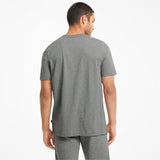 Puma Ess Logo Tee Maglietta, Medium Gray Heather, XL Uomo