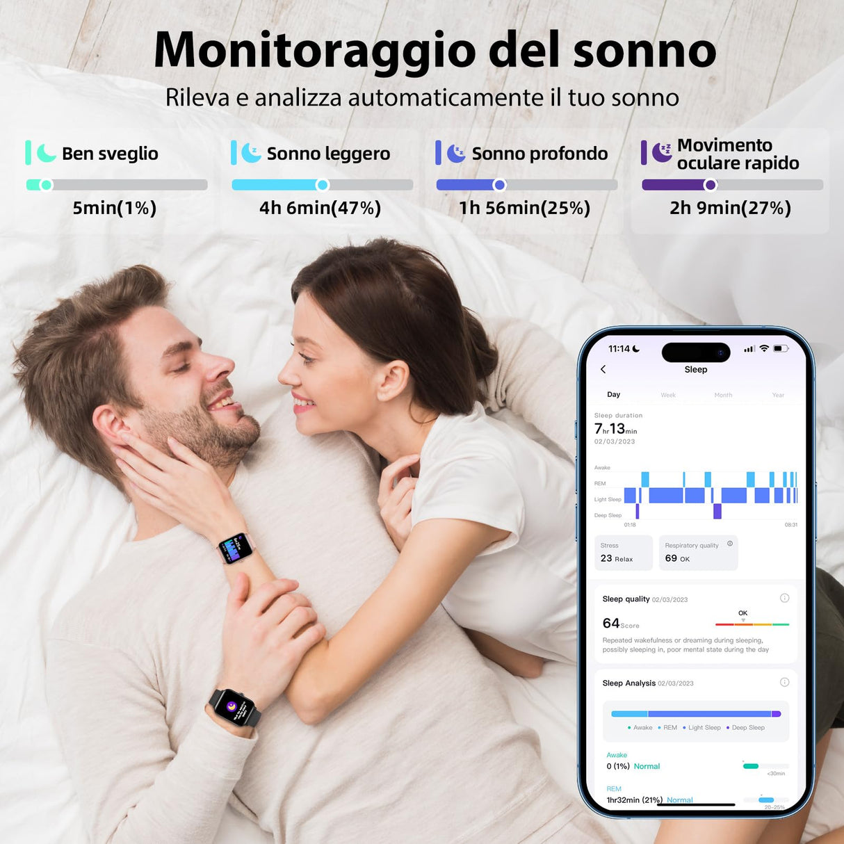 Smartwatch Uomo Donna Rispondi/Effettua Chiamate, 1.8" Orologio Alexa Integrata, SpO2/Frequenza Cardiaca/Sonno/Stress, 100 Modalità Sport, Contacalorie/Passi/Distanza, IP68 Smart Watch per Android/iOS