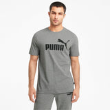 Puma Ess Logo Tee Maglietta, Medium Gray Heather, XL Uomo