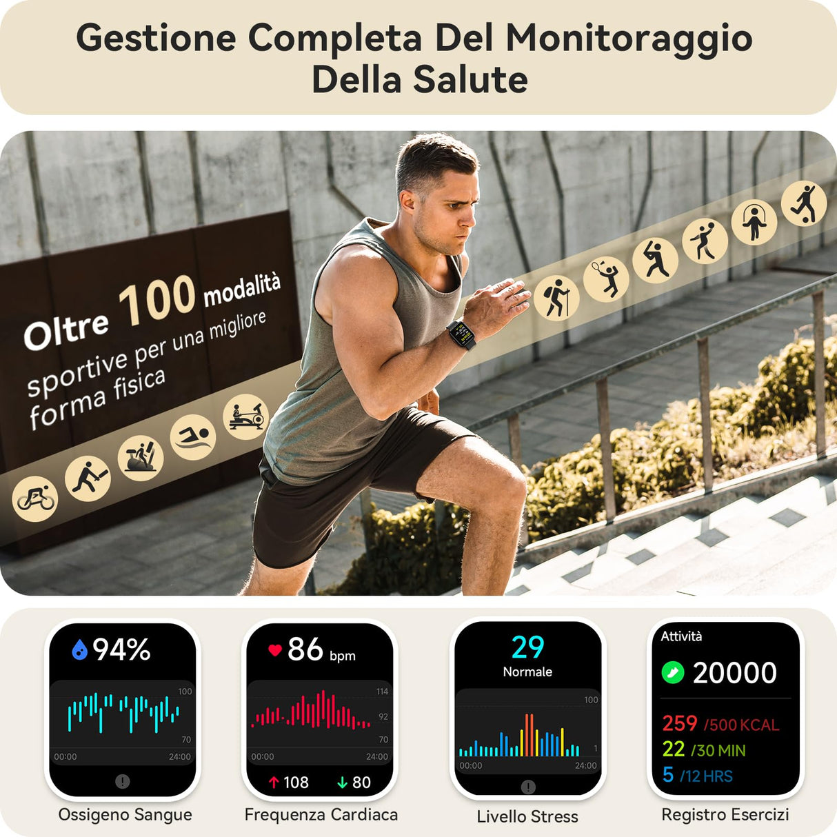 Orologio Smartwatch Uomo- 1.91" Smartwatch con Chiamata Bluetooth e Alexa, 24H Sonno Cardiofrequenzimetro Spo2, 120 Modalità Sport, Impermeabile IP68 Sportivo Digitale Contapassi Uomo per Android iOS