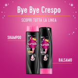 Sunsilk, Shampoo Bye Bye Crespo, Shampoo per Capelli Crespi, Dona Capelli Morbidi, Visibilmente Sani e Luminosi, Formula Active Fusion Arricchita con Olio di Macadamia, Elastina e Biotina, 250 ml