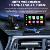 plimpton Autoradio Carplay Wireless Andriod Auto, Schermo per Auto con 7 Pollici Touchscreen Monitor, Stereo Auto con BT/FM/AUX, Mirror Link, GPS, Assistente Vocale, L1