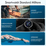 AVUMDA Smartwatch Uomo con Effettua/Risposta Chiamate,1.52" Orologio Smartwatch con Cardiofrequenzimetro/Monitor del SpO2/Sonno,Contapassi Fitness Tracker Sport Impermeabil IP68 per iOS Android