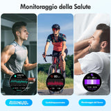 AVUMDA Smartwatch Uomo con Effettua/Risposta Chiamate,1.52" Orologio Smartwatch con Cardiofrequenzimetro/Monitor del SpO2/Sonno,Contapassi Fitness Tracker Sport Impermeabil IP68 per iOS Android