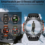 LRaLChL Smartwatch Orologio Fitness Uomo con Effettua o Risposta Chiamate Impermeabile IP68 Smart Watch con Bussola Torcia Cardiofrequenzimetro Contapassi Monitoraggio del Sonno per ios Android