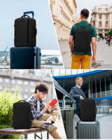 LOVEVOOK Zaino Ryanair 40x20x25 Zaino da Viaggio aereo Bagaglio a Mano, Impermeabile Borsa Valigia Piccolo Cabina Max Travel Bag, 14 Pollici Zaino Porta PC Uomo Donna per Scuola Trekking Lavoro, Nero