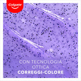 Colgate Dentifricio Sbiancante Max White Purple Reveal 4 Confezioni da 75 ml I Per Denti Bianchi I Sicuro Per Lo Smalto I Contiene Fluoro I Sbiancamento denti I Bianco naturale