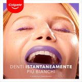 Colgate Dentifricio Sbiancante Max White Purple Reveal 4 Confezioni da 75 ml I Per Denti Bianchi I Sicuro Per Lo Smalto I Contiene Fluoro I Sbiancamento denti I Bianco naturale