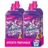 Fabuloso Ammorbidente Lavatrice Concentrato Sensation Magnolia, 224 lavaggi 4x1,25L |Bucato Morbido e Profumato | Profumo di lunga durata | Flacone e tappo sono 100% riciclabili